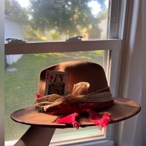 New Custom Distressed Cowgirl Hat